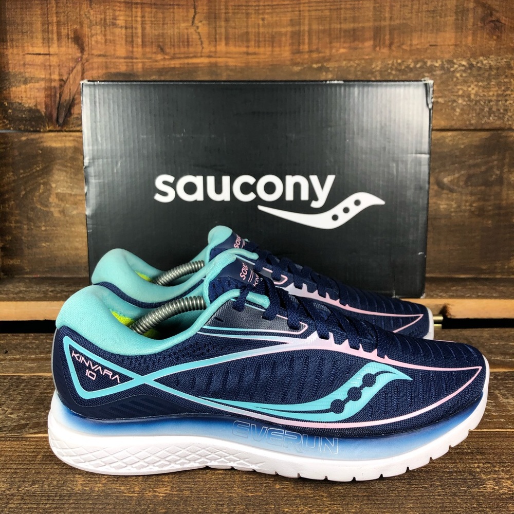 NEW Women's Saucony Kinvara 10 Blue Athletic Shoes